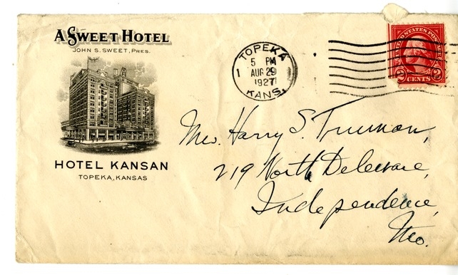 Letter from Harry S. Truman to Bess W. Truman