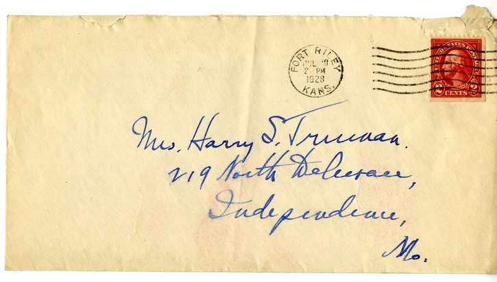 Letter from Harry S. Truman to Bess W. Truman