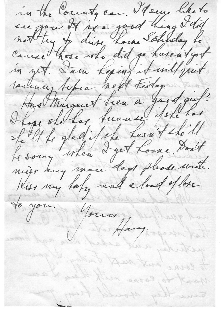 Letter from Harry S. Truman to Bess W. Truman