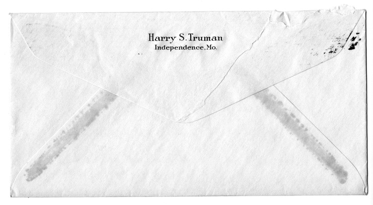 Letter from Harry S. Truman to Bess W. Truman