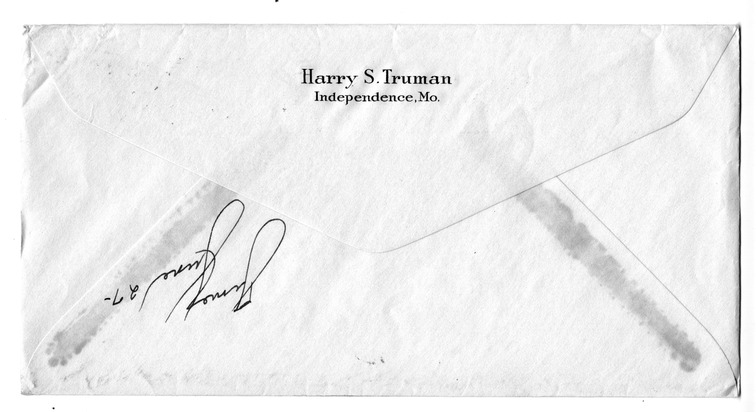 Letter from Harry S. Truman to Bess W. Truman