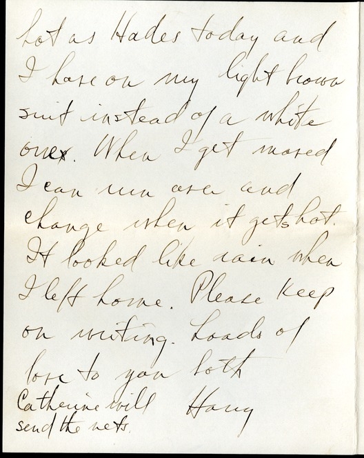 Letter from Harry S. Truman to Bess W. Truman