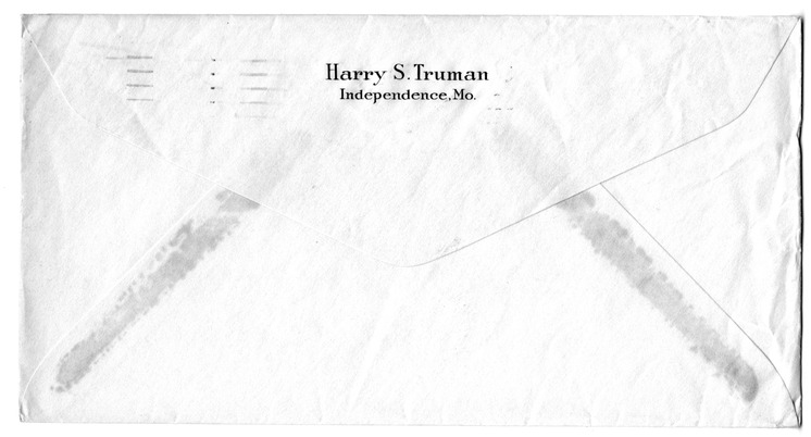 Letter from Harry S. Truman to Bess W. Truman