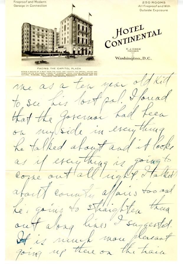 Letter from Harry S. Truman to Bess W. Truman