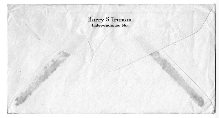 Letter from Harry S. Truman to Bess W. Truman