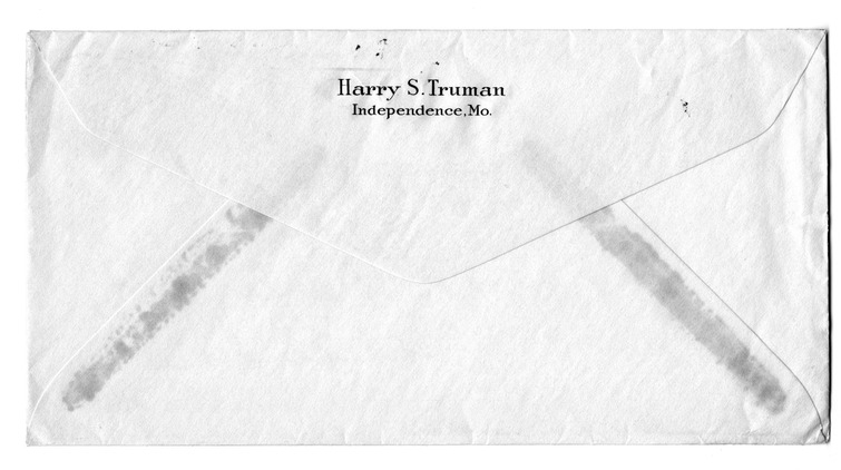 Letter from Harry S. Truman to Bess W. Truman