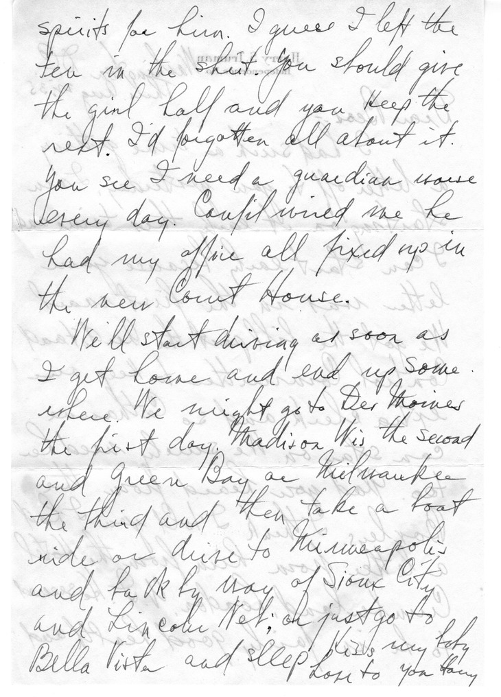 Letter from Harry S. Truman to Bess W. Truman