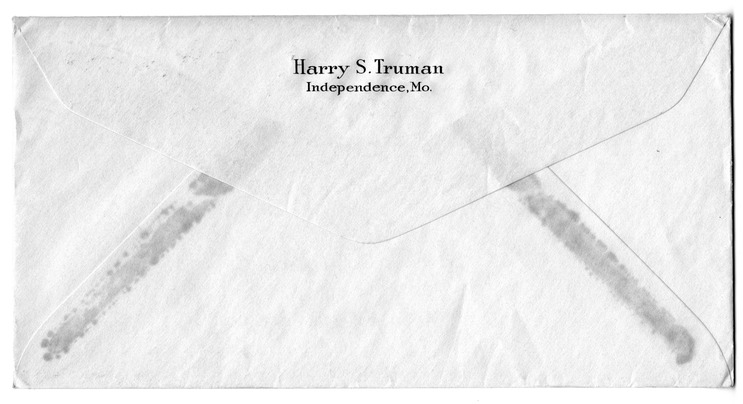 Letter from Harry S. Truman to Bess W. Truman