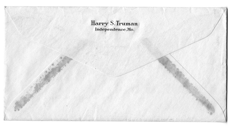 Letter from Harry S. Truman to Bess W. Truman