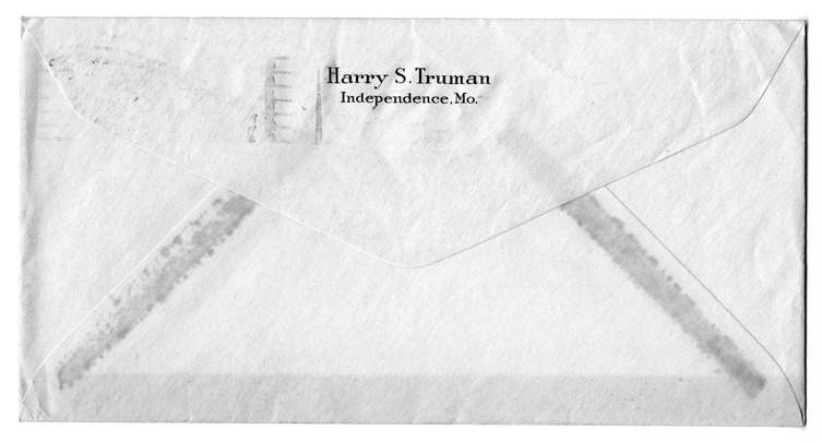 Letter from Harry S. Truman to Bess W. Truman