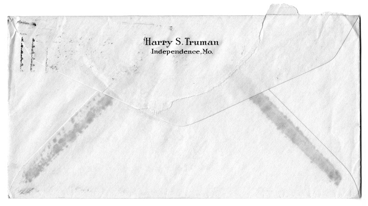 Letter from Harry S. Truman to Bess W. Truman