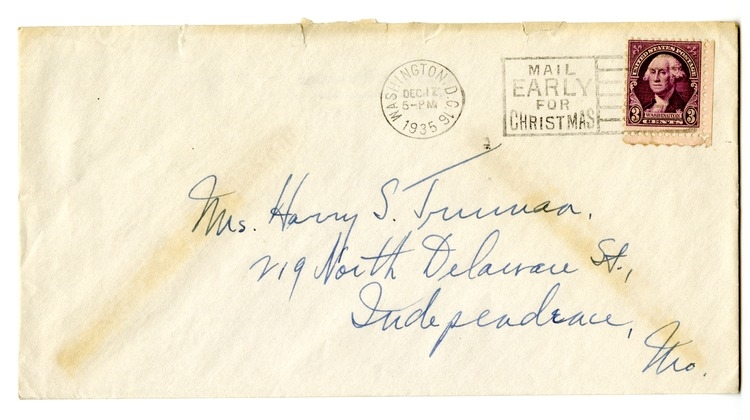 Letter from Harry S. Truman to Bess W. Truman