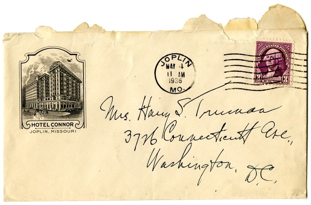 Letter from Harry S. Truman to Bess W. Truman