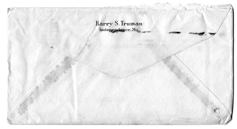 Letter from Harry S. Truman to Bess W. Truman