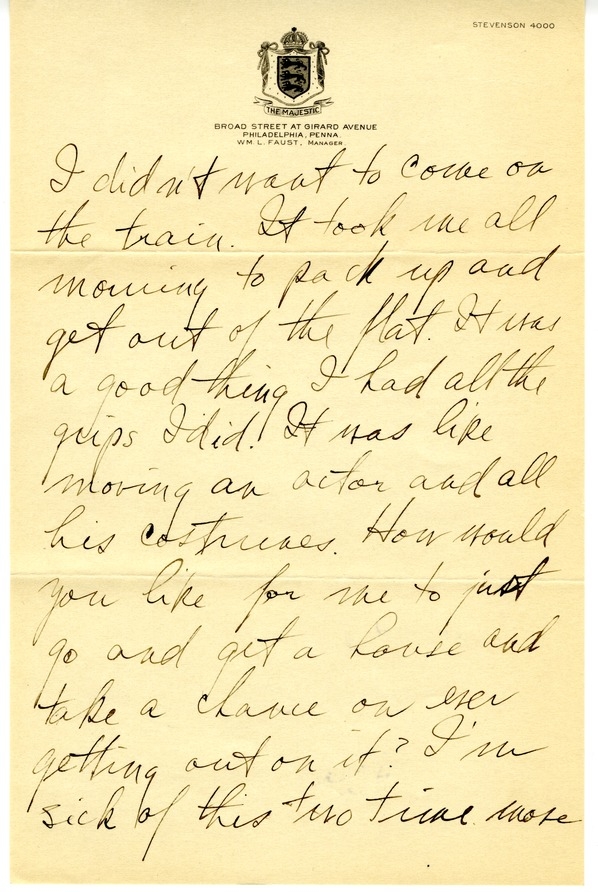 Letter from Harry S. Truman to Bess W. Truman