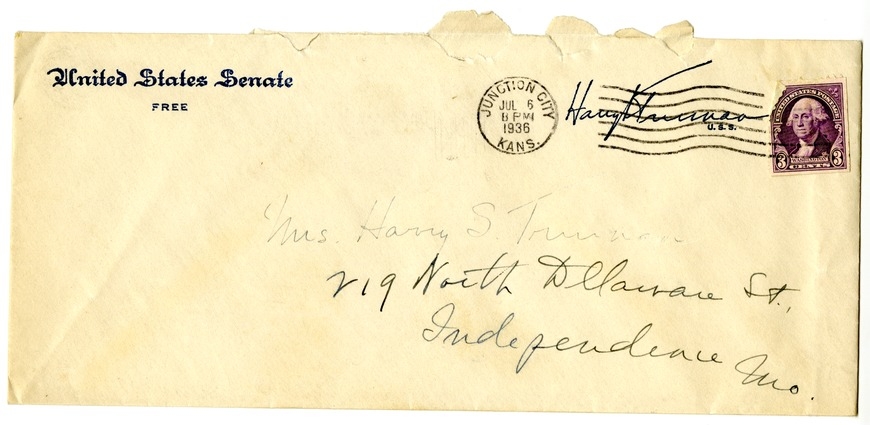 Letter from Harry S. Truman to Bess W. Truman