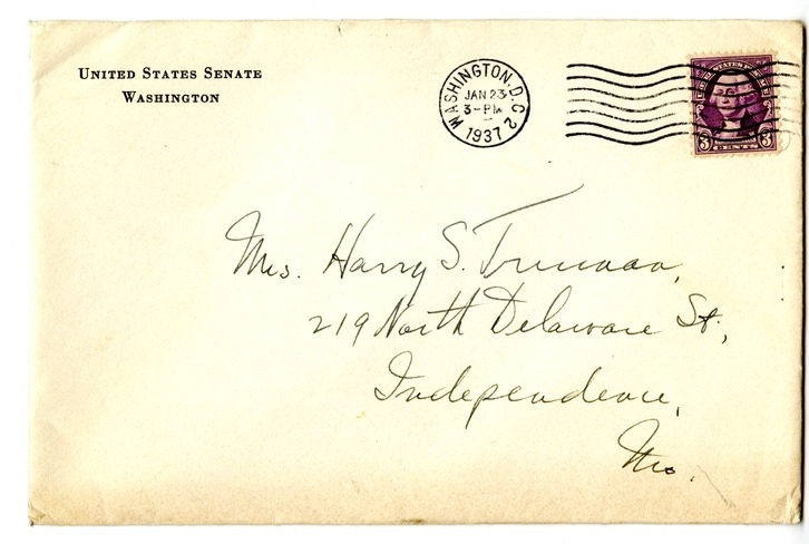 Letter from Harry S. Truman to Bess W. Truman