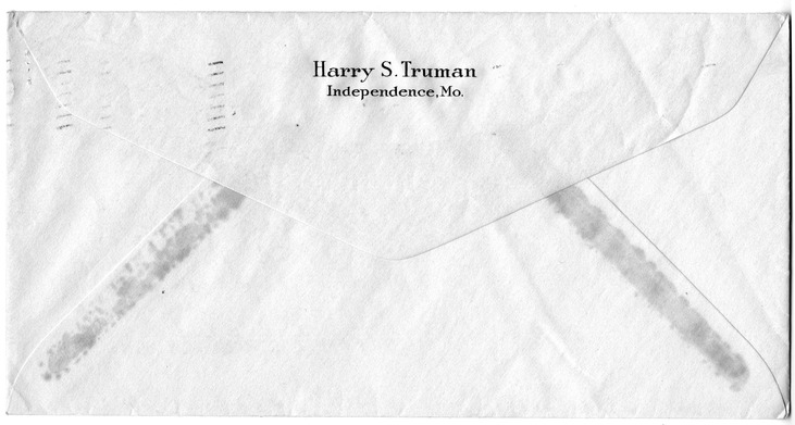 Letter from Harry S. Truman to Bess W. Truman