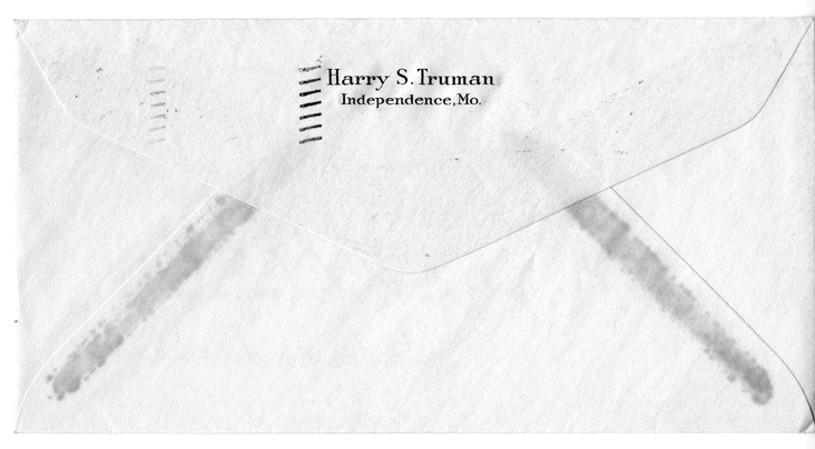 Letter from Harry S. Truman to Bess W. Truman