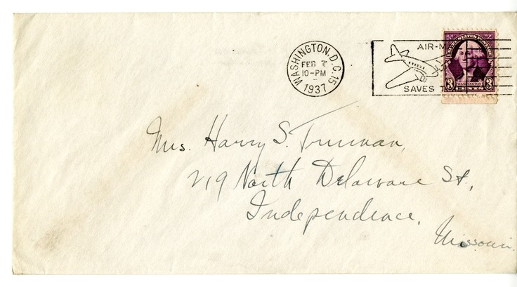 Letter from Harry S. Truman to Bess W. Truman