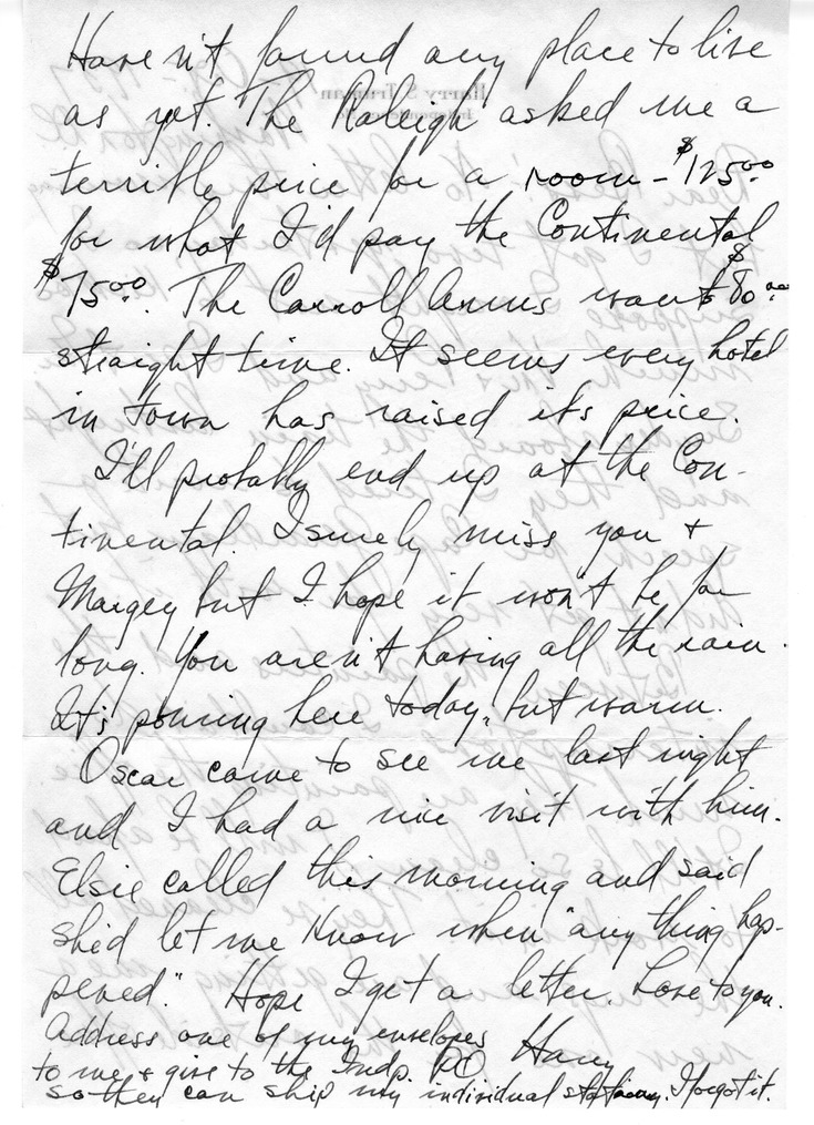 Letter from Harry S. Truman to Bess W. Truman