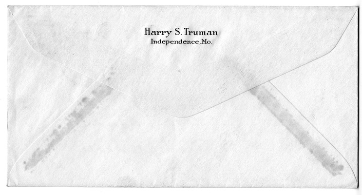 Letter from Harry S. Truman to Bess W. Truman