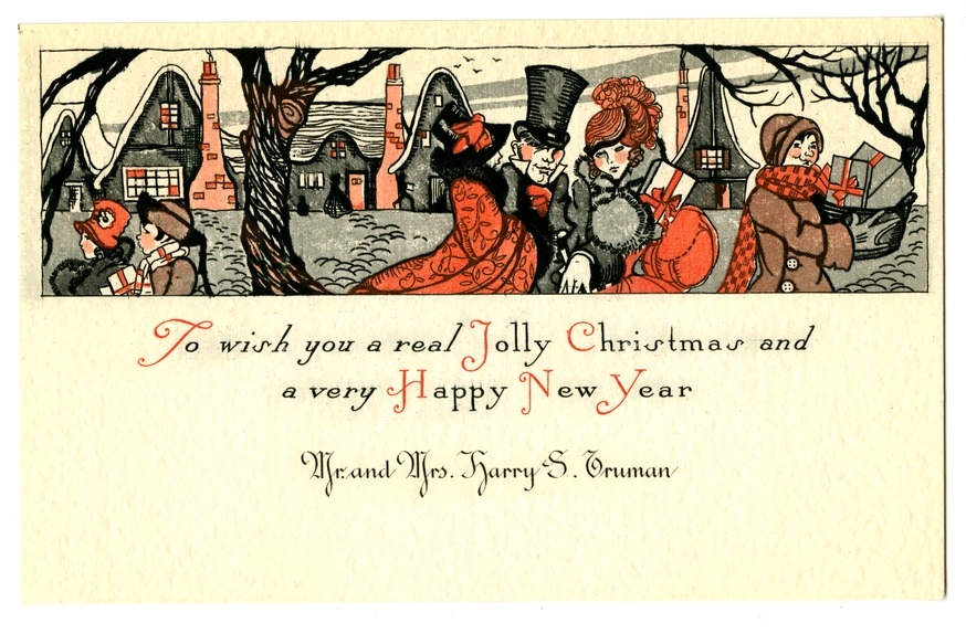 Christmas Card of Harry S. Truman and Bess Truman