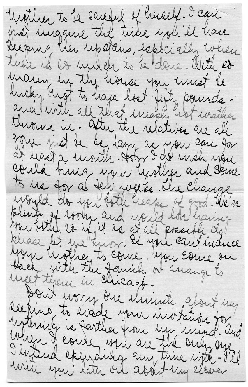Letter from Arry Mayer to Bess Wallace