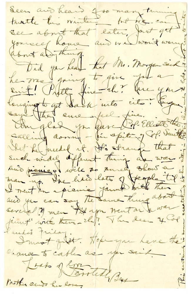 Letter from Bess Wallace to Harry S. Truman