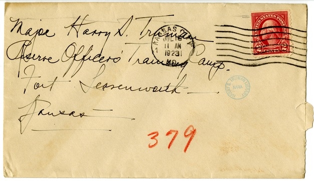 Letter from Bess W. Truman to Harry S. Truman