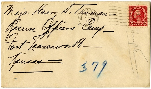 Letter from Bess W. Truman to Harry S. Truman