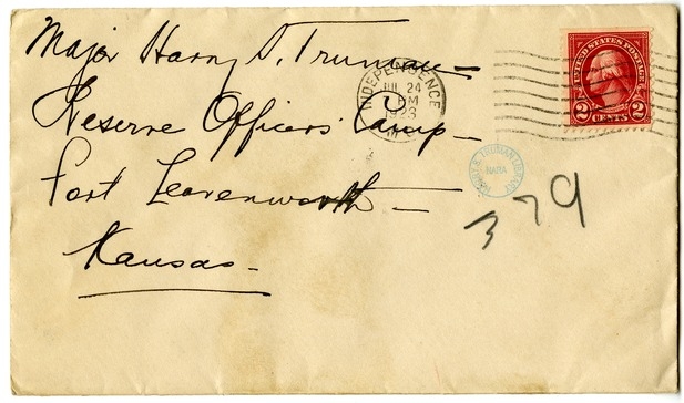 Letter from Bess W. Truman to Harry S. Truman