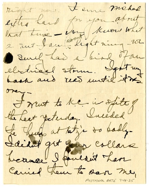 Letter from Bess W. Truman to Harry S. Truman