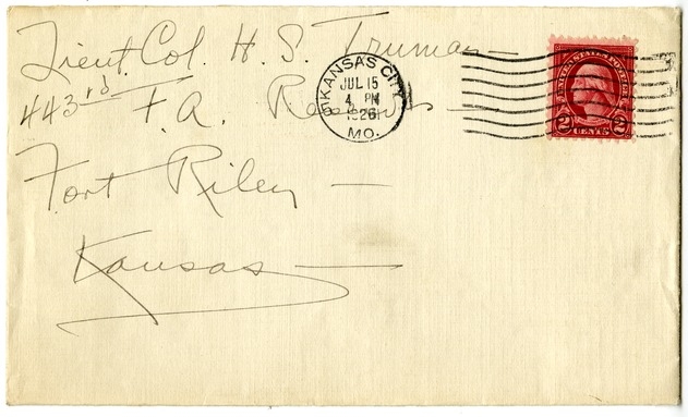 Letter from Bess W. Truman to Harry S. Truman