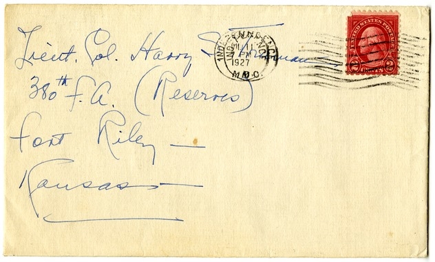 Letter from Bess W. Truman to Harry S. Truman