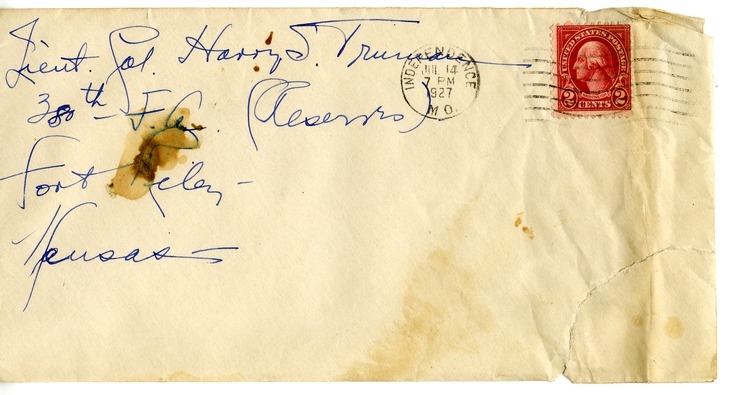 Letter from Bess W. Truman to Harry S. Truman