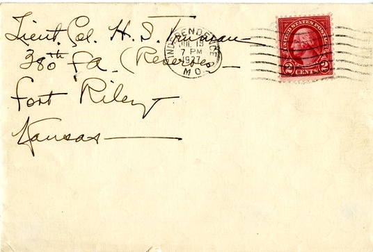 Letter from Bess W. Truman to Harry S. Truman