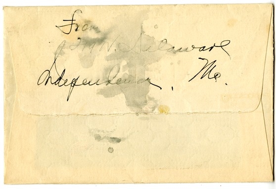 Letter from Bess W. Truman to Harry S. Truman