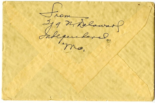 Letter from Bess W. Truman to Harry S. Truman