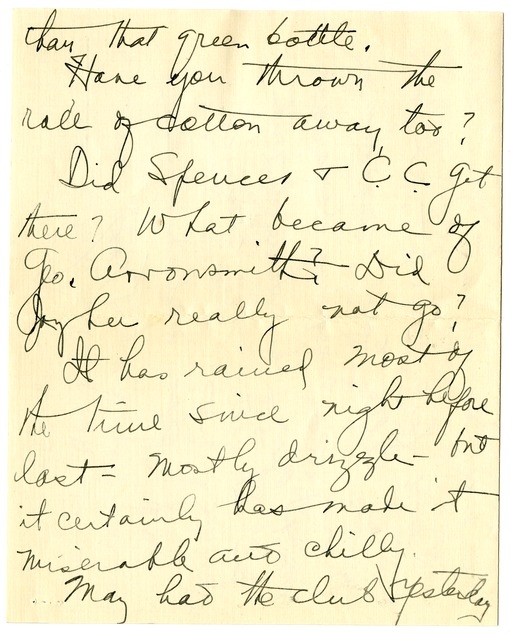 Letter from Bess W. Truman to Harry S. Truman