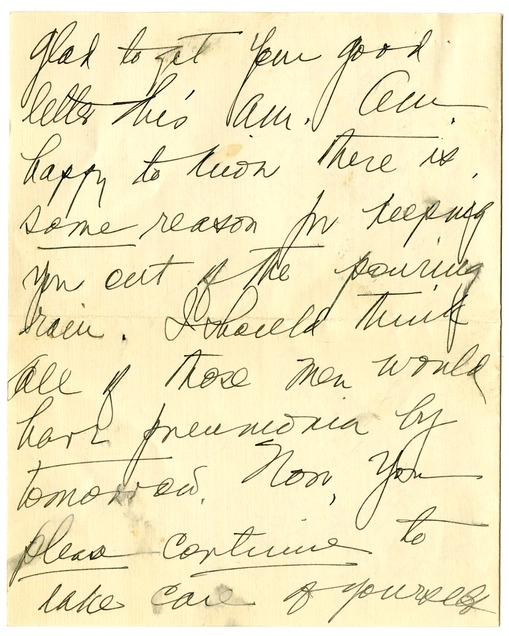 Letter from Bess W. Truman to Harry S. Truman