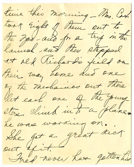 Letter from Bess W. Truman to Harry S. Truman