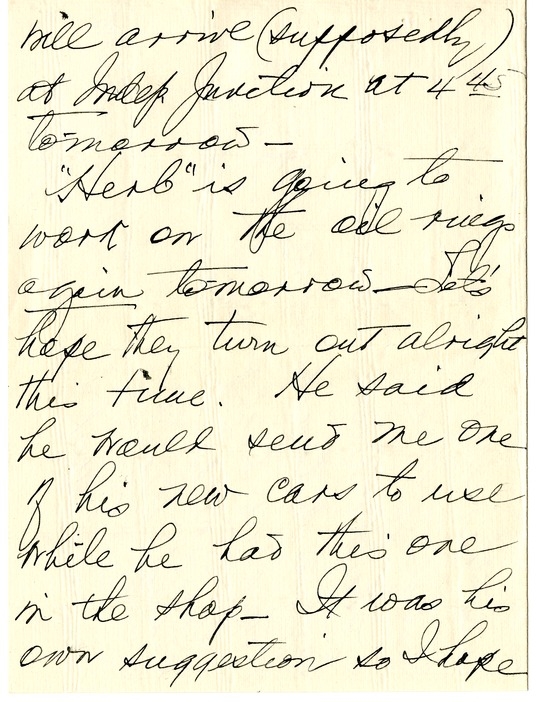 Letter from Bess W. Truman to Harry S. Truman