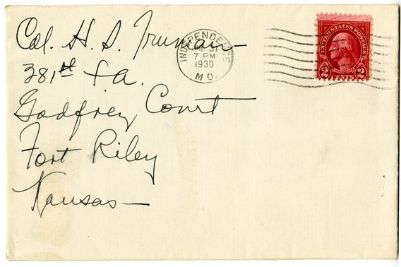 Letter from Bess W. Truman to Harry S. Truman