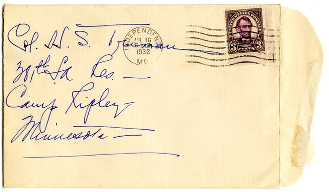 Letter from Bess W. Truman to Harry S. Truman