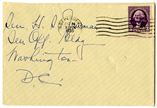 Letter from Bess W. Truman to Harry S. Truman