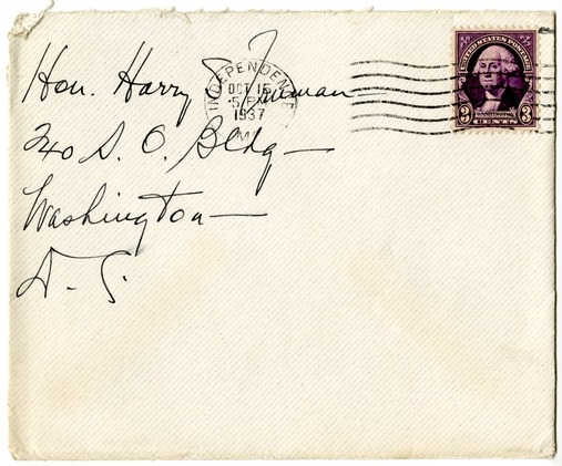 Letter from Bess W. Truman to Harry S. Truman