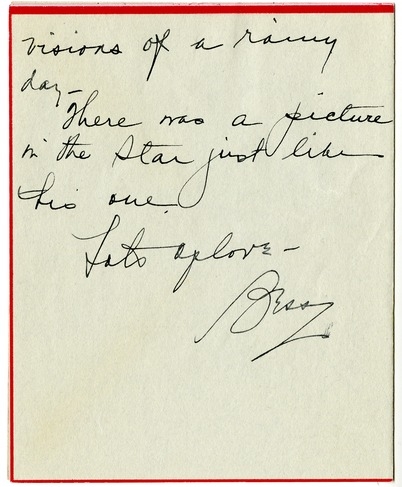 Letter from Bess W. Truman to Harry S. Truman