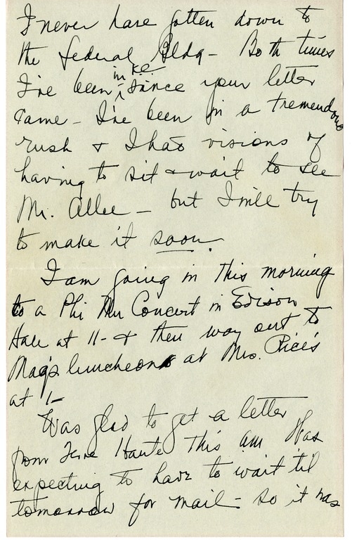 Letter from Bess W. Truman to Harry S. Truman