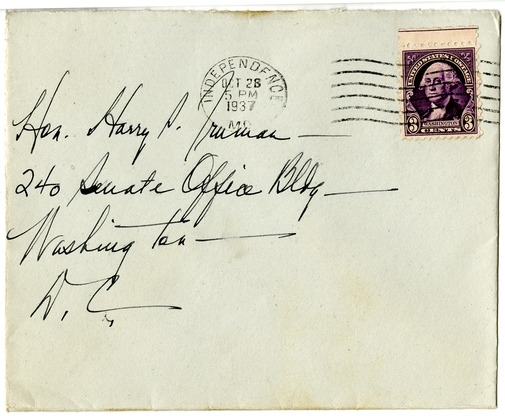 Letter from Bess W. Truman to Harry S. Truman